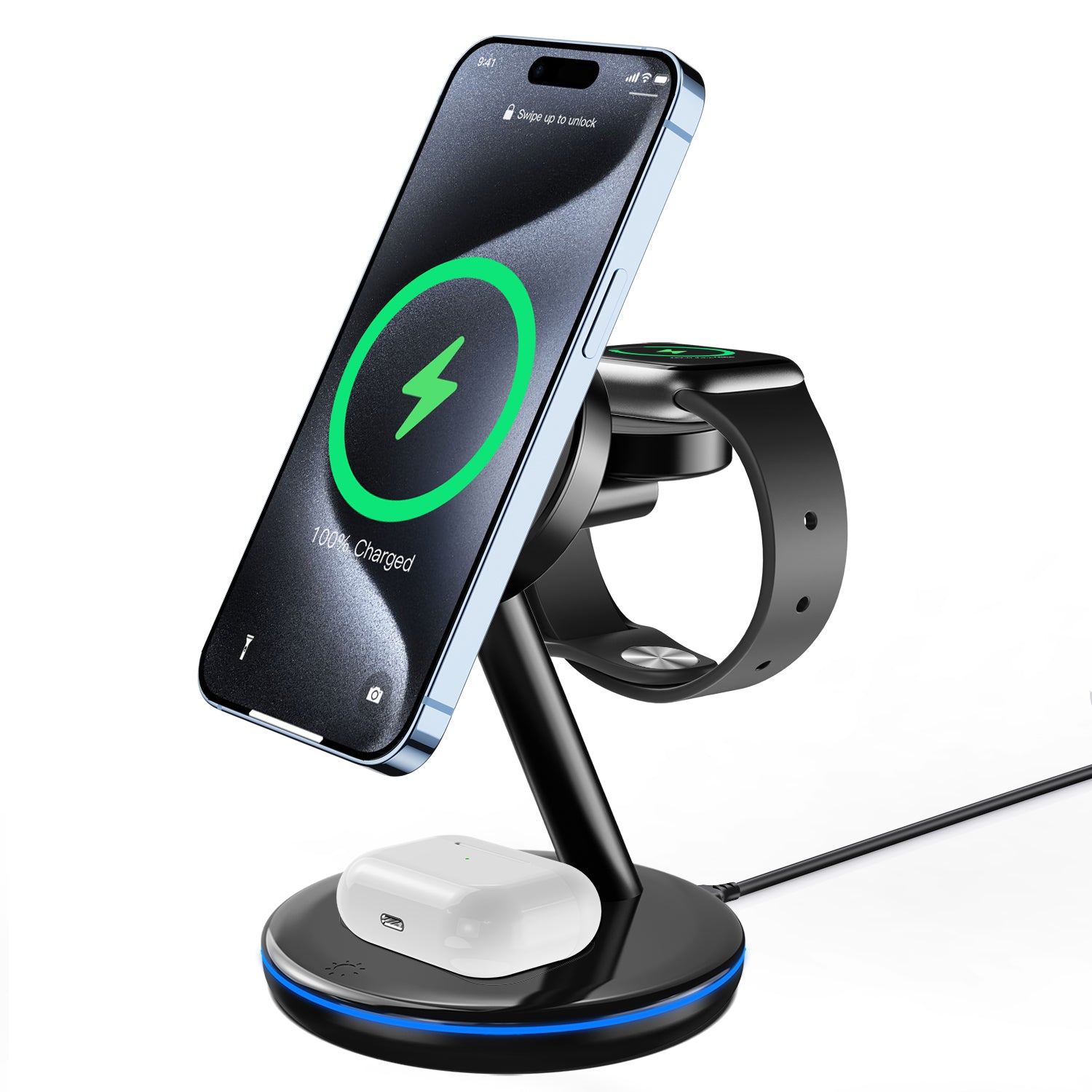 3-in-1 Magnetic Wireless Charging Station 18W